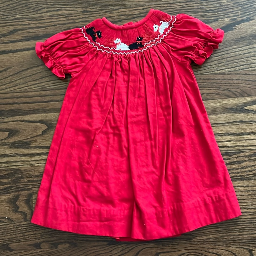 Collection Bebe Smocked Scottish Terrier Dress